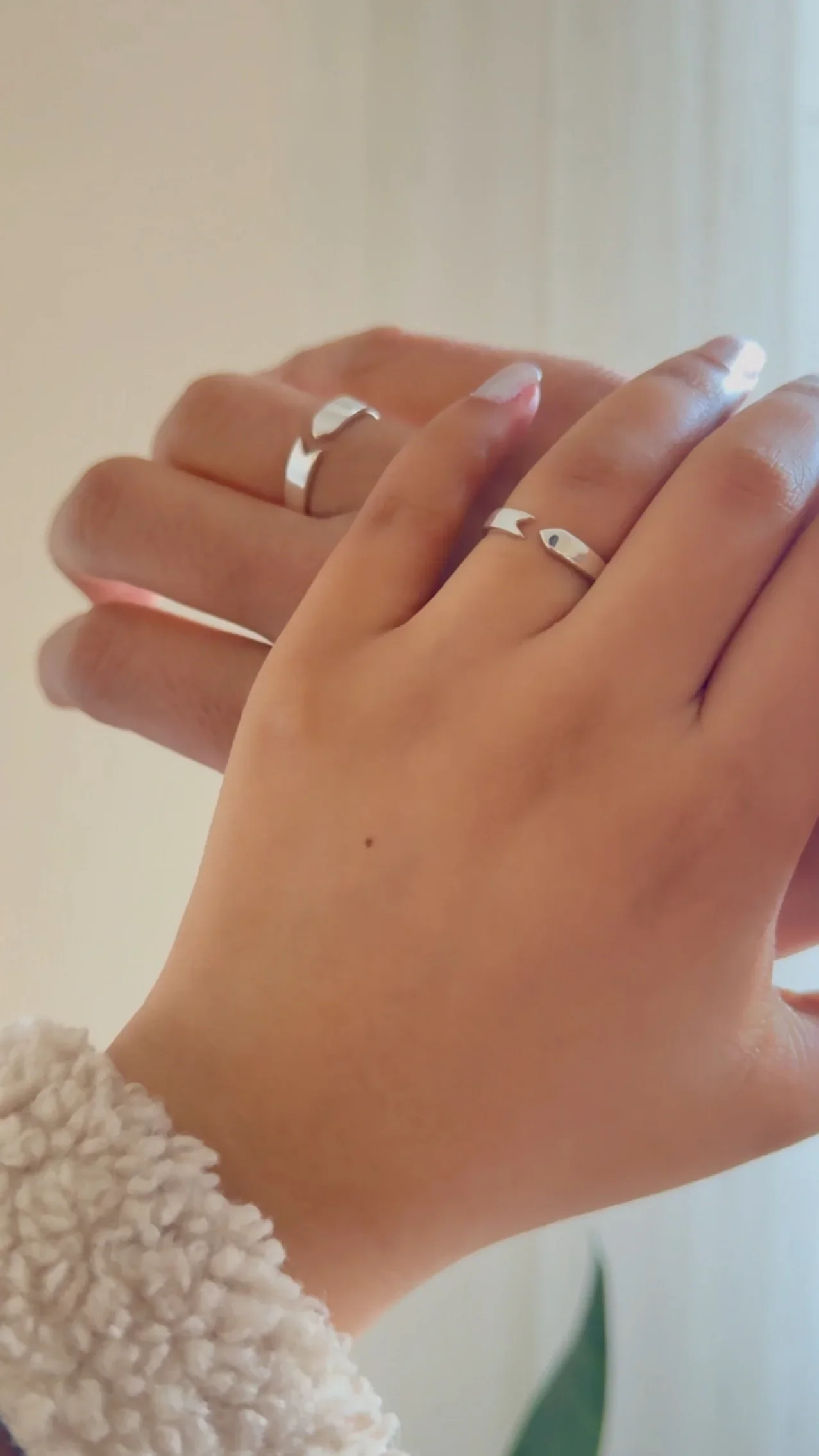 ANILLOS PAREJA ARROW LOVE - PLATA LEY 950