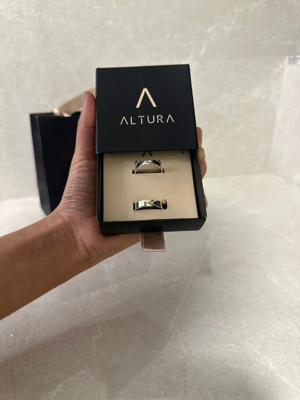 ANILLOS PAREJA ARROW LOVE - PLATA LEY 950 - Image 5