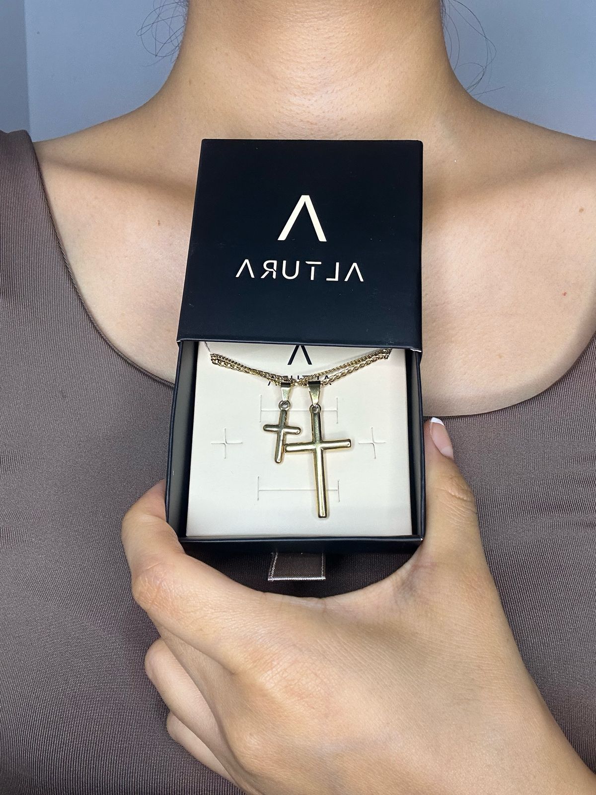 SET COLLARES CRUCES PARA PAREJA - Image 6
