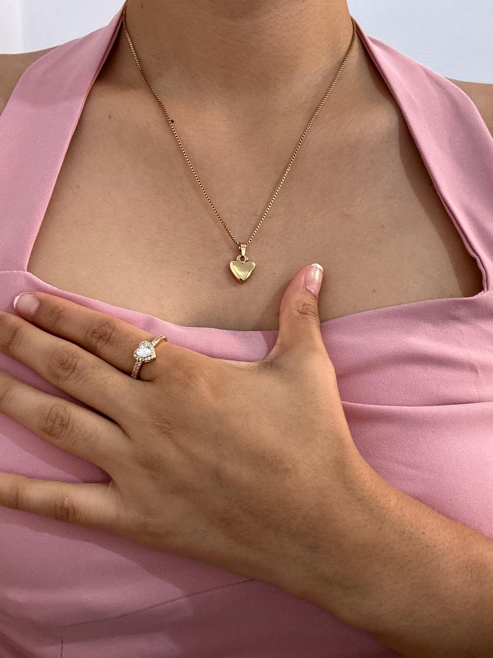 SET PROMESA: COLLAR + ANILLO CORAZÓN - Image 6
